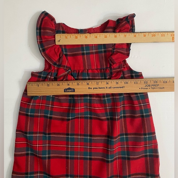 H&M Toddler Baby Girl Plaid Holiday Ruffled Dress - Picture 4 of 10